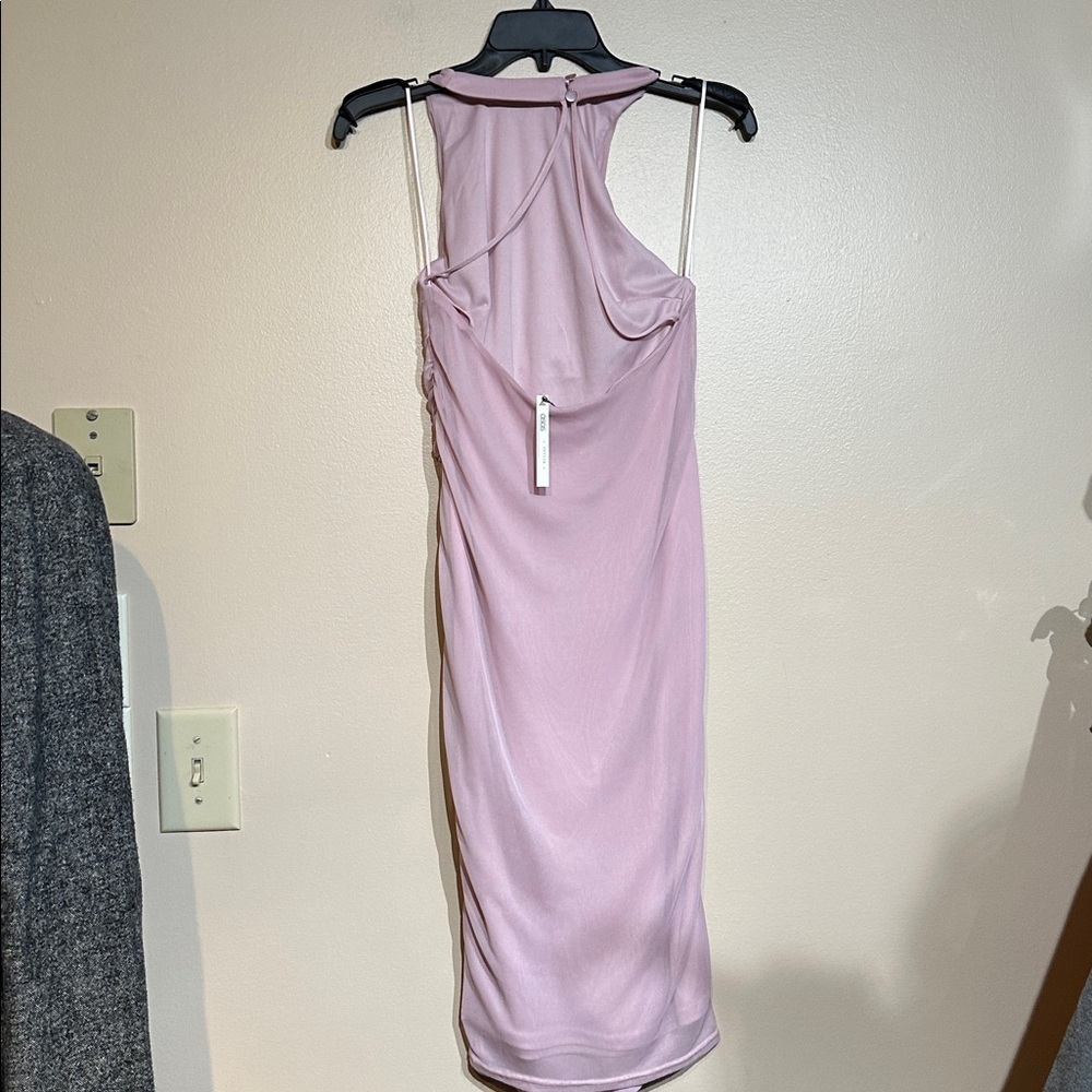 ASOS Lilac Backless Ruched Dress - Picture 2 of 3